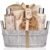 Spa Gift Basket – Bath and Body Set with Vanilla Fragrance by Lovestee – Gift Basket Includes Shower Gel, Body Lotion, Hand Lotion, Bath Salt, Eva Sponge and a Bath Puff
