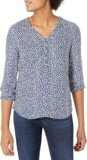 Amazon Essentials Women’s 3/4 Sleeve Button Popover Shirt