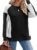 Aokosor Sweatshirts for Women Crewneck Color Block Long Sleeve Tops Loose Fit Fashion 2024