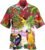 Black Mens Hawaiian Shirt Plus Size Oversized Button Down Shirt red Short Sleeve Shirt Men Big n Tall Shirts